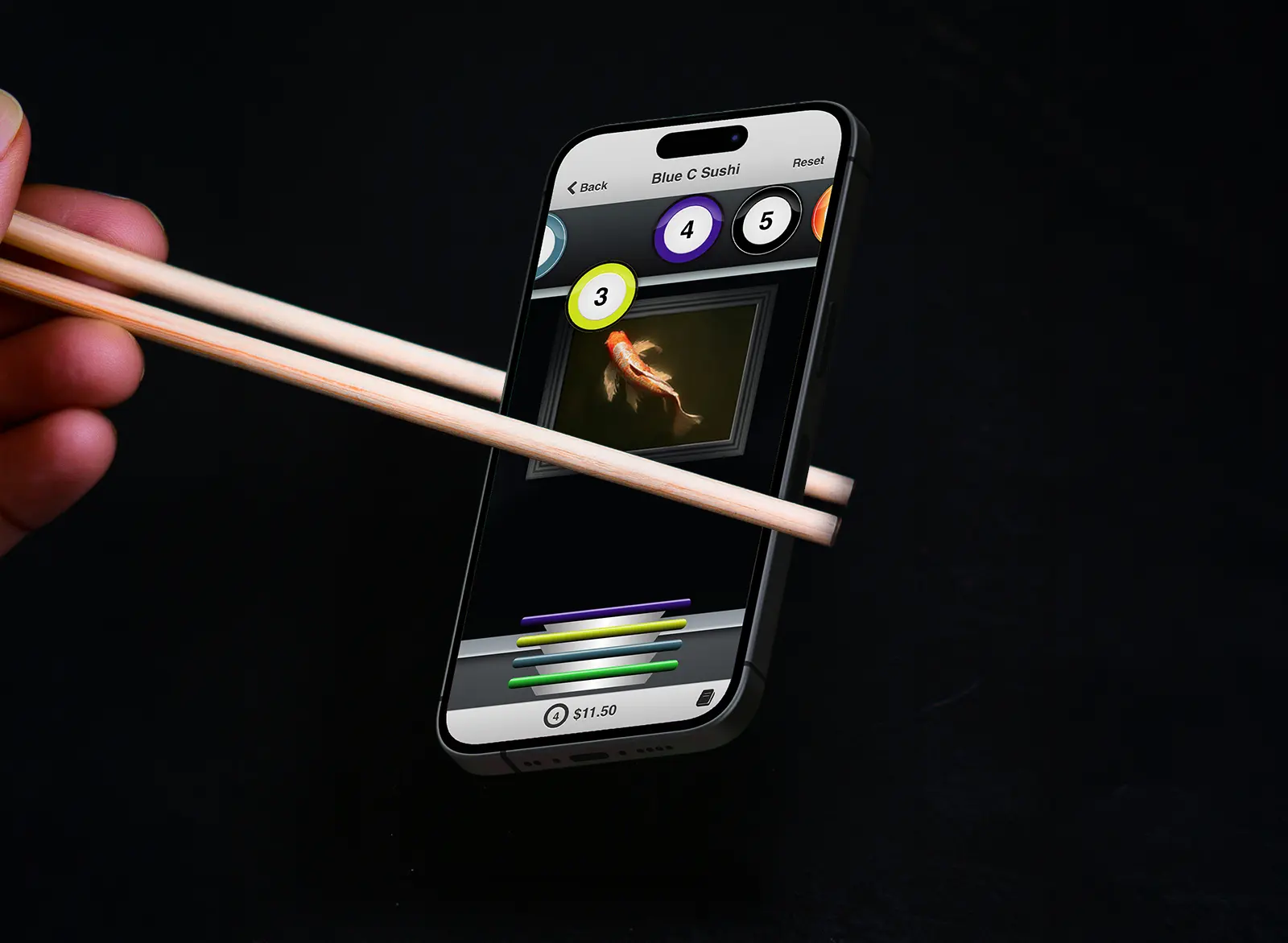 A fun app made for conveyor-belt sushi lovers.